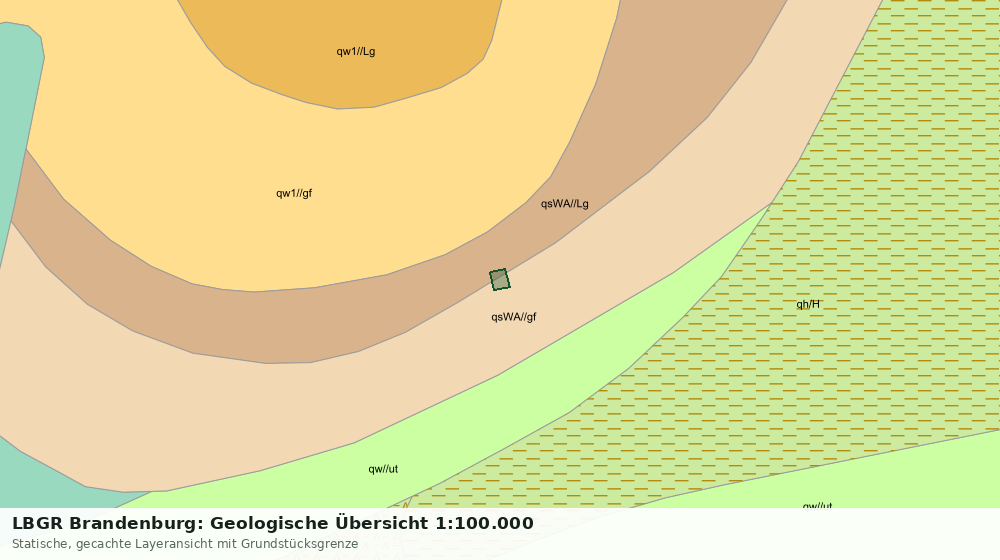 Statische Kartenansicht: LBGR Brandenburg: Geologische Übersicht 1:100.000