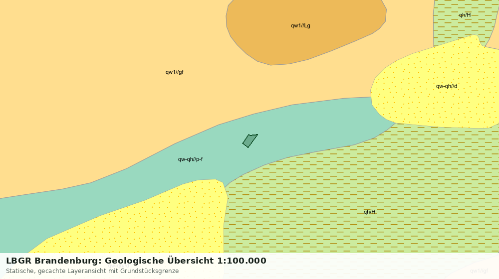 Statische Kartenansicht: LBGR Brandenburg: Geologische Übersicht 1:100.000