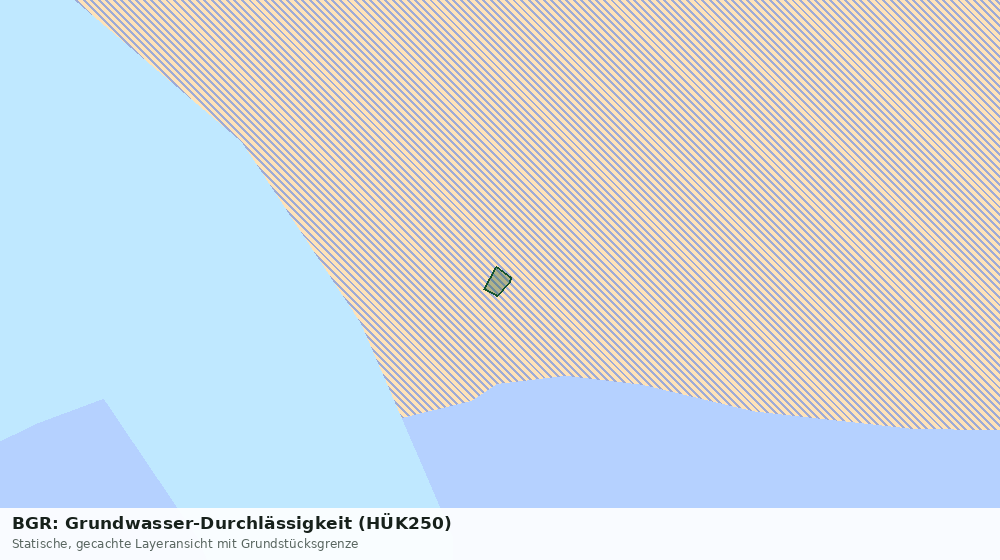 Statische Kartenansicht: BGR: Grundwasser-Durchlässigkeit (HÜK250)