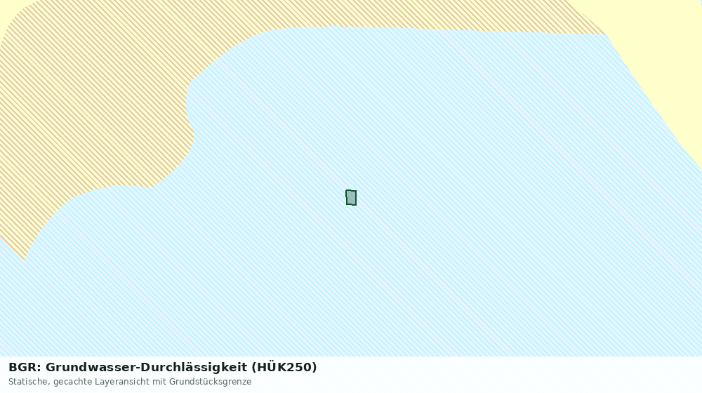Statische Kartenansicht: BGR: Grundwasser-Durchlässigkeit (HÜK250)