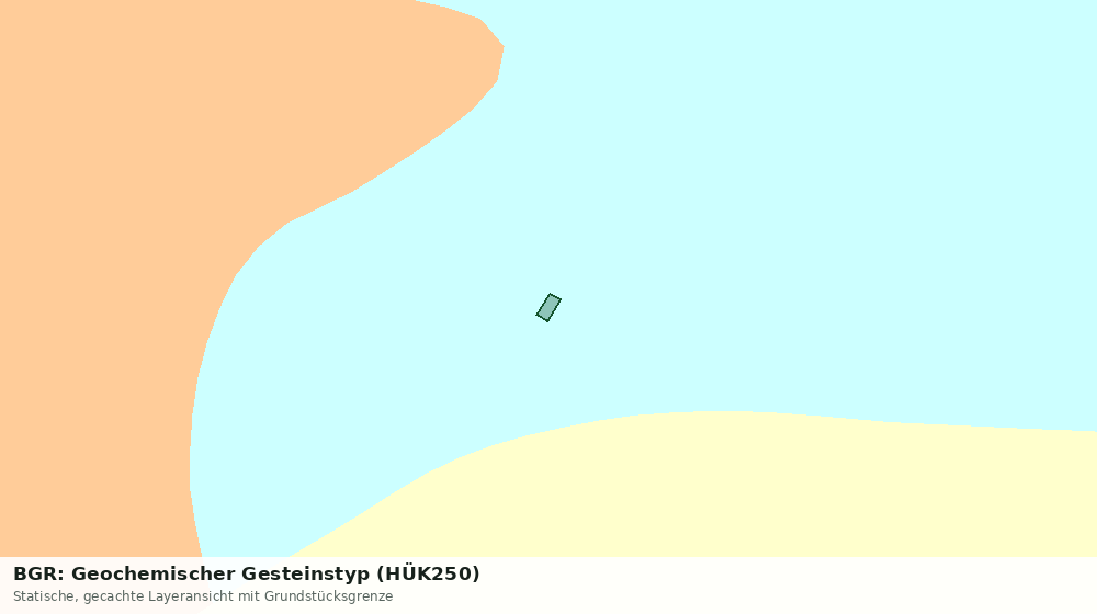 Statische Kartenansicht: BGR: Geochemischer Gesteinstyp (HÜK250)