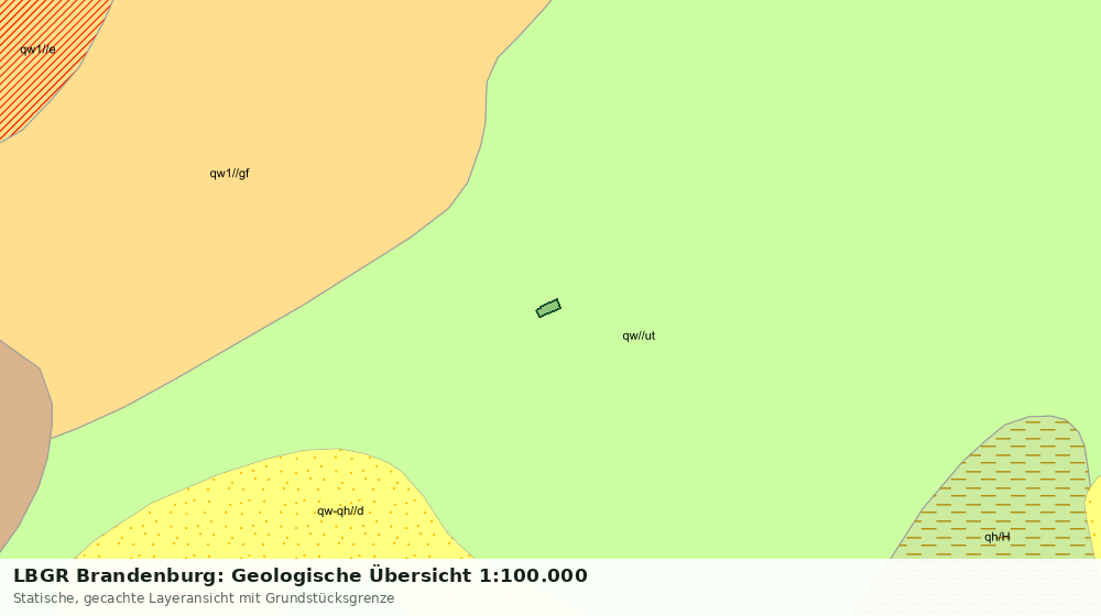 Statische Kartenansicht: LBGR Brandenburg: Geologische Übersicht 1:100.000