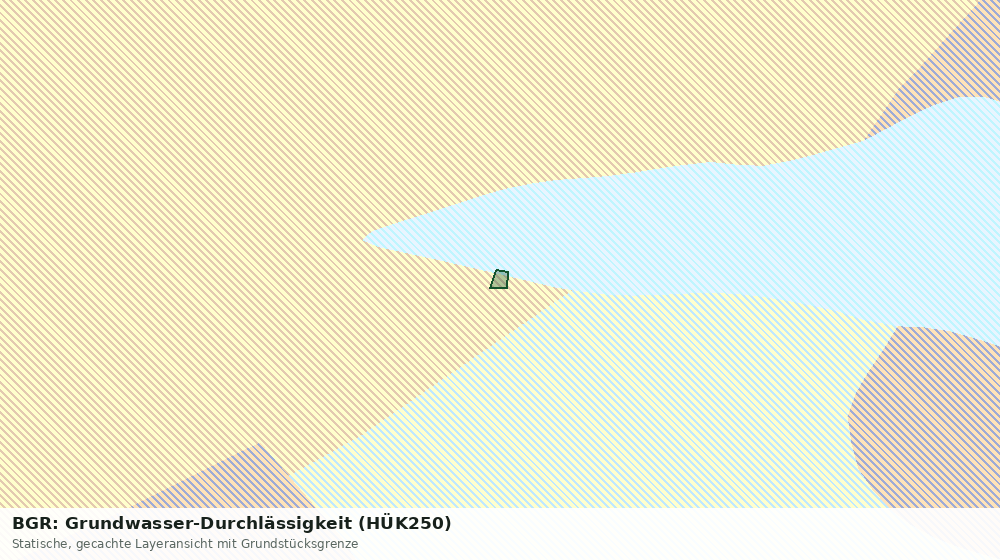 Statische Kartenansicht: BGR: Grundwasser-Durchlässigkeit (HÜK250)