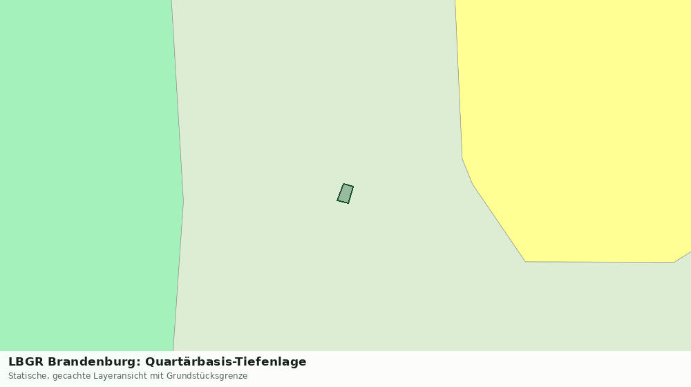 Statische Kartenansicht: LBGR Brandenburg: Quartärbasis-Tiefenlage