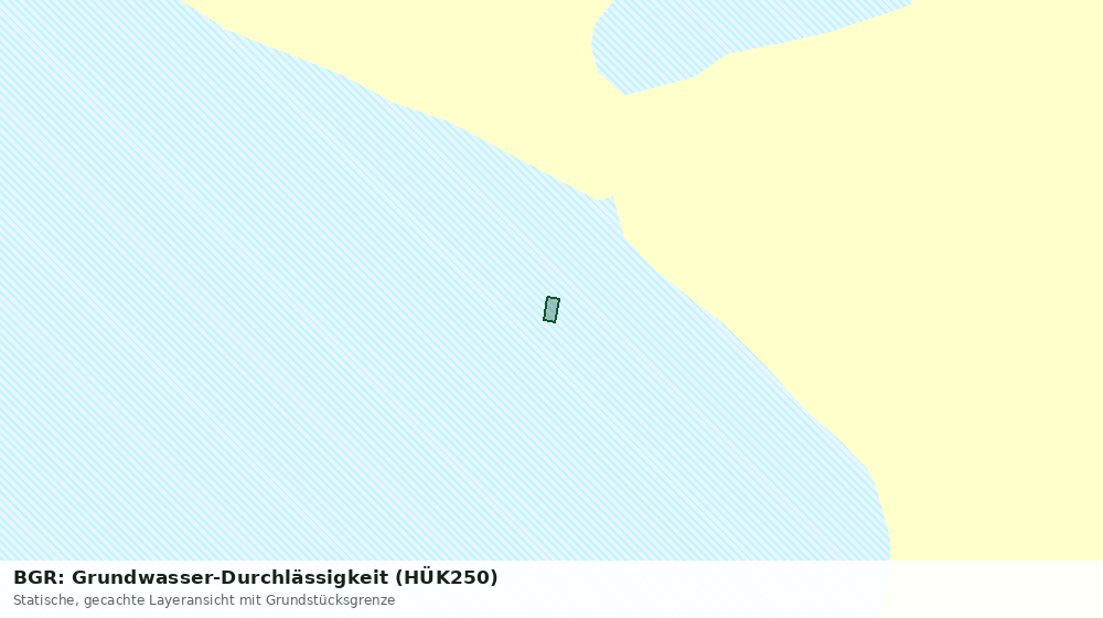 Statische Kartenansicht: BGR: Grundwasser-Durchlässigkeit (HÜK250)