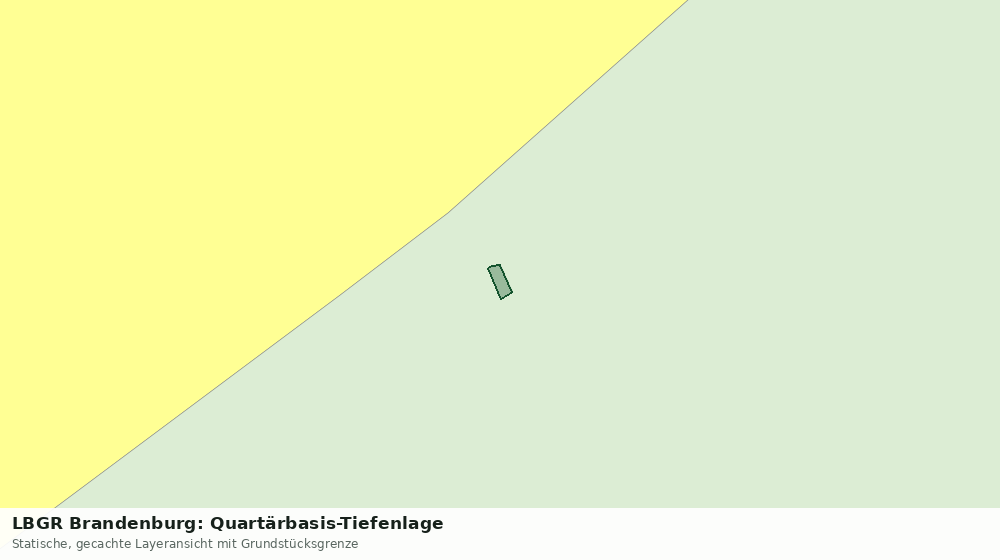 Statische Kartenansicht: LBGR Brandenburg: Quartärbasis-Tiefenlage