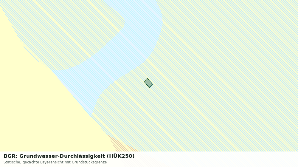 Statische Kartenansicht: BGR: Grundwasser-Durchlässigkeit (HÜK250)