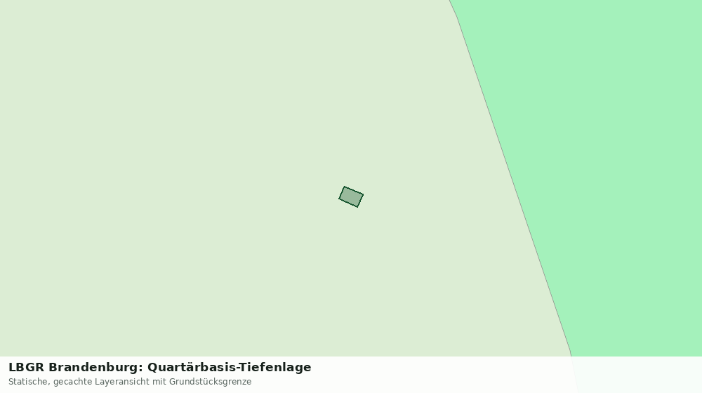 Statische Kartenansicht: LBGR Brandenburg: Quartärbasis-Tiefenlage