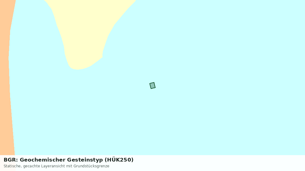 Statische Kartenansicht: BGR: Geochemischer Gesteinstyp (HÜK250)