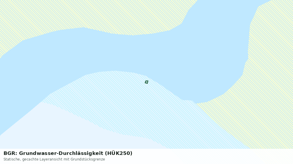 Statische Kartenansicht: BGR: Grundwasser-Durchlässigkeit (HÜK250)