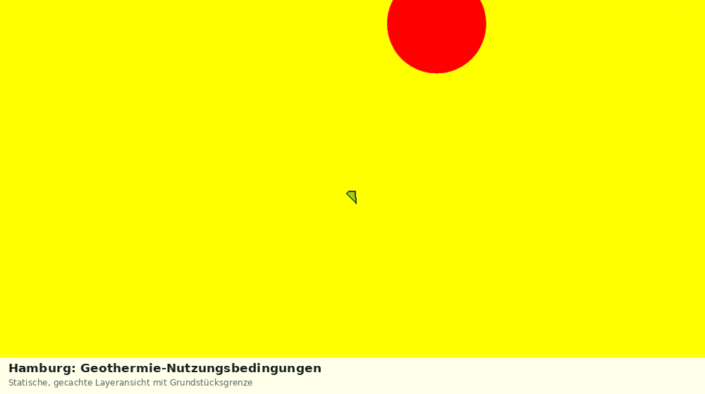 Statische Kartenansicht: Hamburg: Geothermie-Nutzungsbedingungen