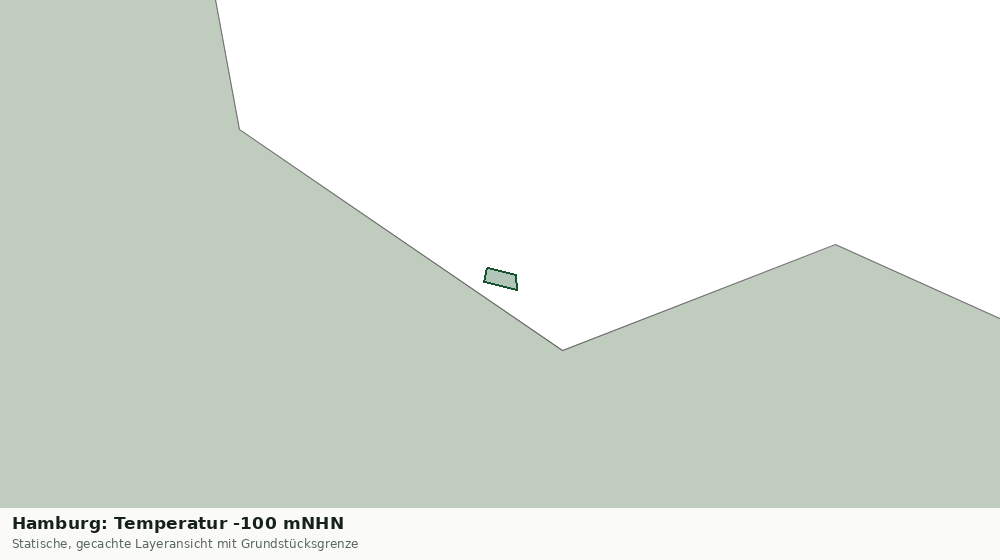 Statische Kartenansicht: Hamburg: Temperatur -100 mNHN
