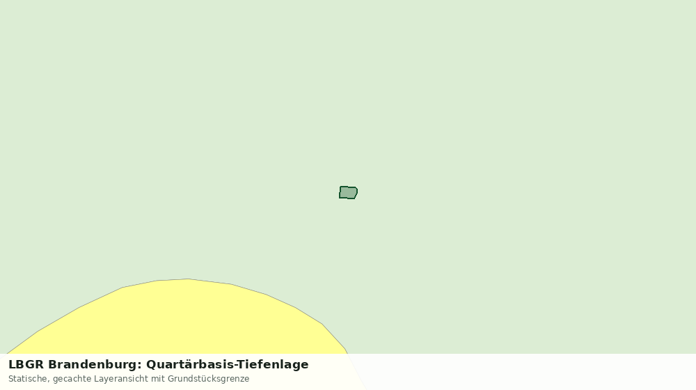 Statische Kartenansicht: LBGR Brandenburg: Quartärbasis-Tiefenlage
