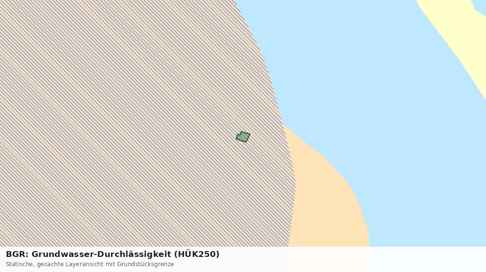 Statische Kartenansicht: BGR: Grundwasser-Durchlässigkeit (HÜK250)