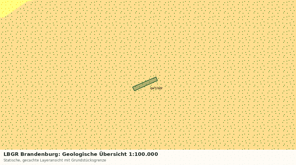 Statische Kartenansicht: LBGR Brandenburg: Geologische Übersicht 1:100.000