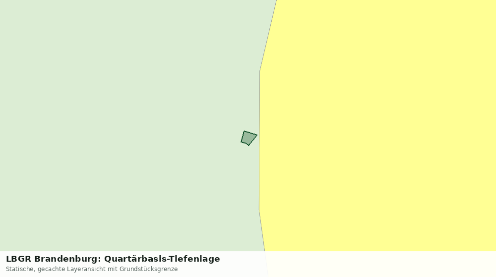 Statische Kartenansicht: LBGR Brandenburg: Quartärbasis-Tiefenlage