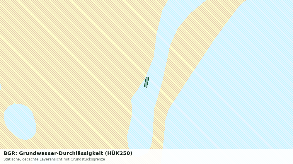 Statische Kartenansicht: BGR: Grundwasser-Durchlässigkeit (HÜK250)