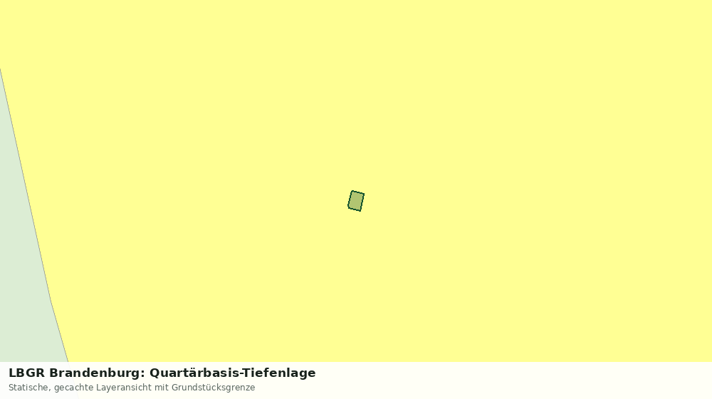 Statische Kartenansicht: LBGR Brandenburg: Quartärbasis-Tiefenlage