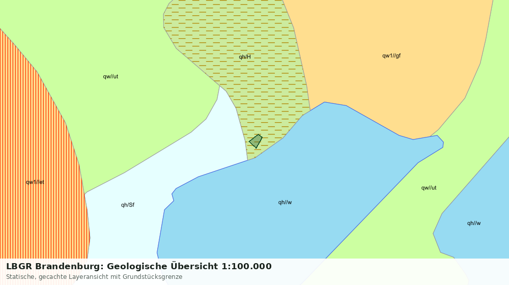 Statische Kartenansicht: LBGR Brandenburg: Geologische Übersicht 1:100.000