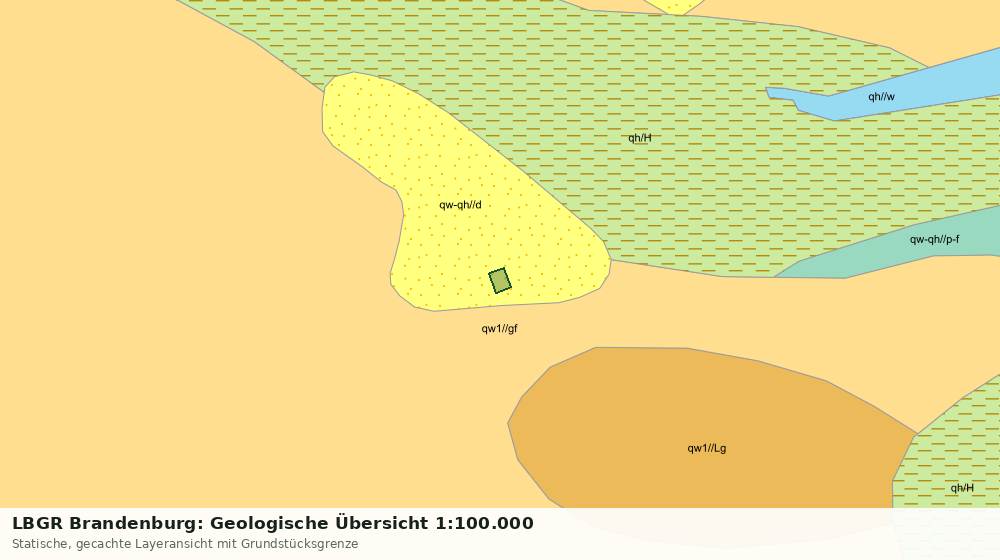 Statische Kartenansicht: LBGR Brandenburg: Geologische Übersicht 1:100.000