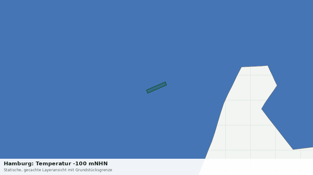 Statische Kartenansicht: Hamburg: Temperatur -100 mNHN