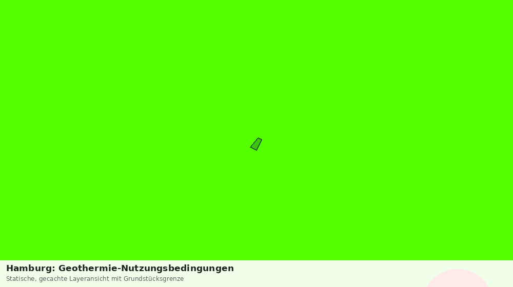 Statische Kartenansicht: Hamburg: Geothermie-Nutzungsbedingungen