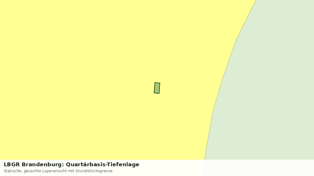 Statische Kartenansicht: LBGR Brandenburg: Quartärbasis-Tiefenlage