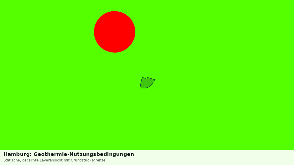 Statische Kartenansicht: Hamburg: Geothermie-Nutzungsbedingungen