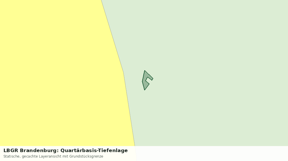Statische Kartenansicht: LBGR Brandenburg: Quartärbasis-Tiefenlage