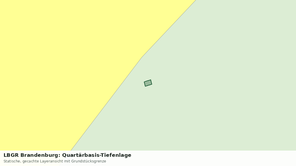 Statische Kartenansicht: LBGR Brandenburg: Quartärbasis-Tiefenlage