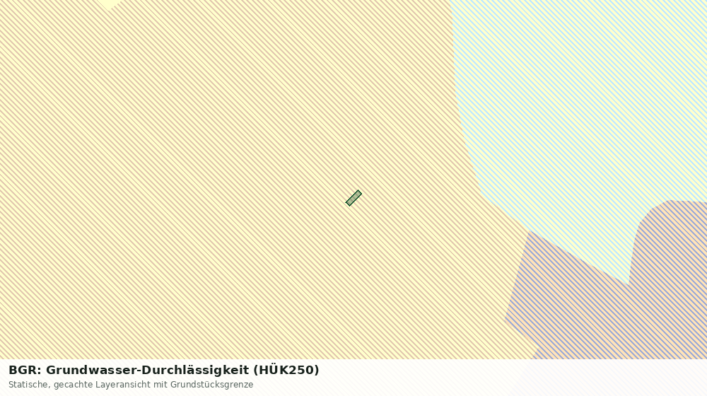 Statische Kartenansicht: BGR: Grundwasser-Durchlässigkeit (HÜK250)