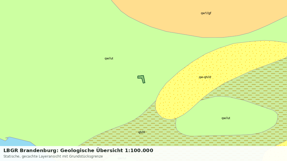 Statische Kartenansicht: LBGR Brandenburg: Geologische Übersicht 1:100.000
