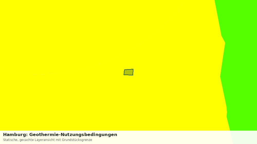 Statische Kartenansicht: Hamburg: Geothermie-Nutzungsbedingungen