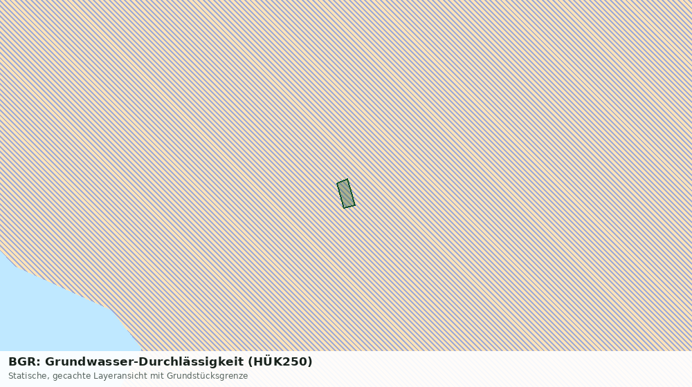 Statische Kartenansicht: BGR: Grundwasser-Durchlässigkeit (HÜK250)