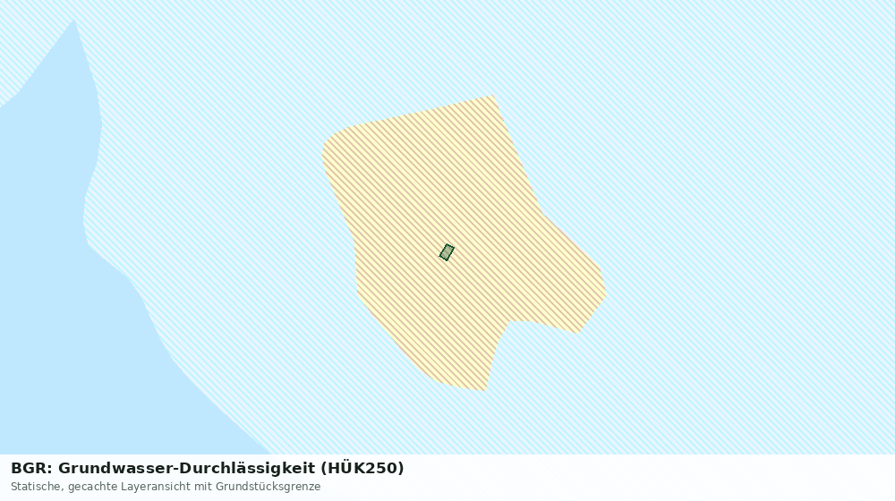 Statische Kartenansicht: BGR: Grundwasser-Durchlässigkeit (HÜK250)
