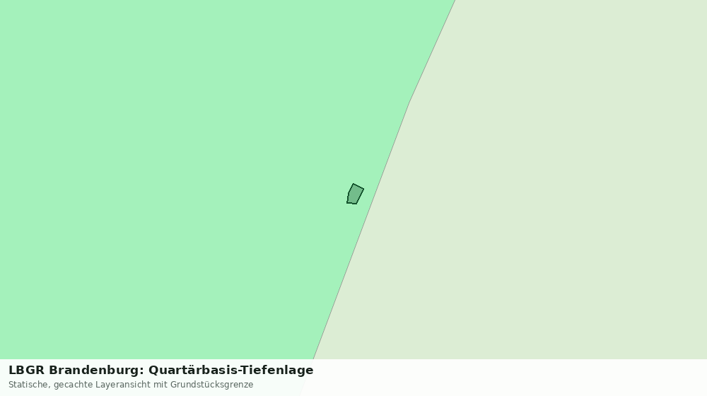Statische Kartenansicht: LBGR Brandenburg: Quartärbasis-Tiefenlage