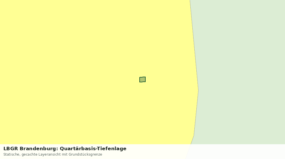 Statische Kartenansicht: LBGR Brandenburg: Quartärbasis-Tiefenlage