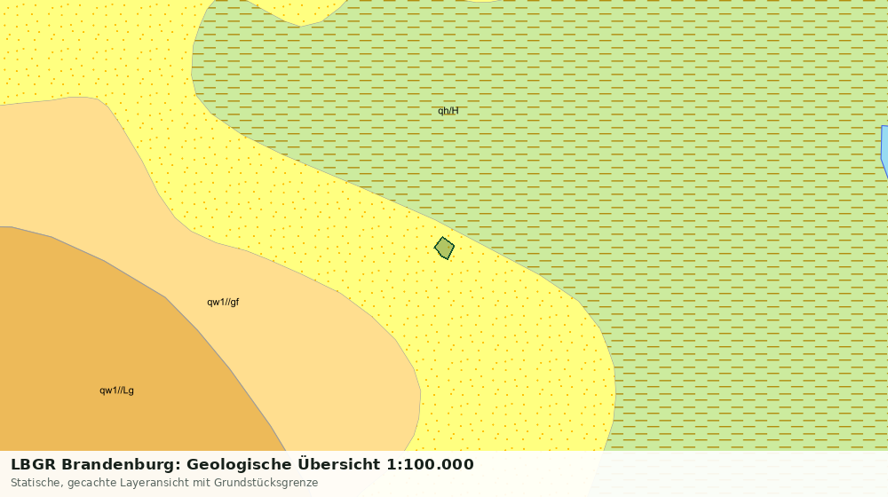 Statische Kartenansicht: LBGR Brandenburg: Geologische Übersicht 1:100.000