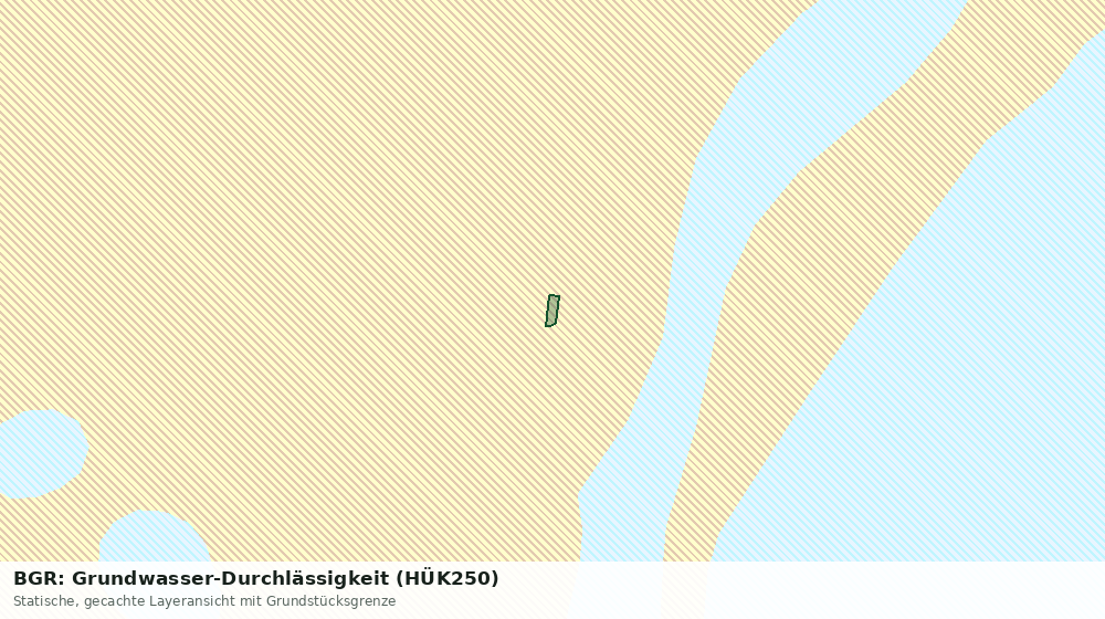 Statische Kartenansicht: BGR: Grundwasser-Durchlässigkeit (HÜK250)