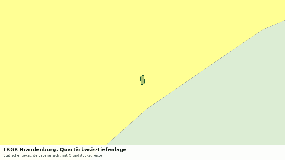 Statische Kartenansicht: LBGR Brandenburg: Quartärbasis-Tiefenlage