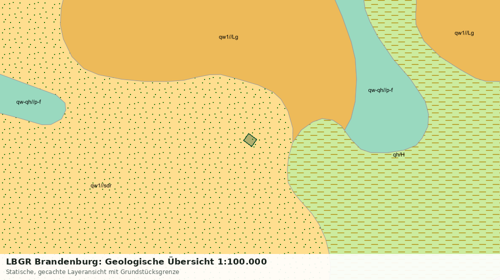Statische Kartenansicht: LBGR Brandenburg: Geologische Übersicht 1:100.000