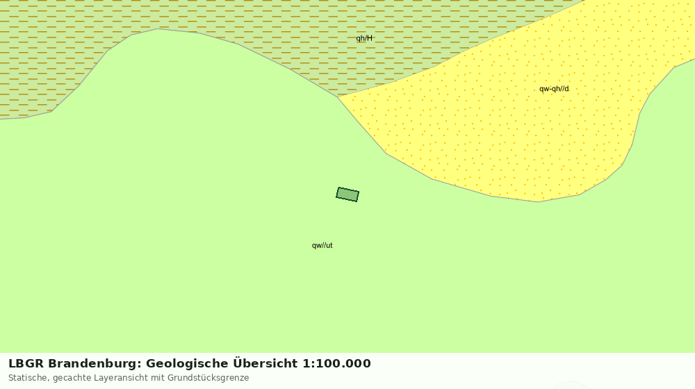 Statische Kartenansicht: LBGR Brandenburg: Geologische Übersicht 1:100.000