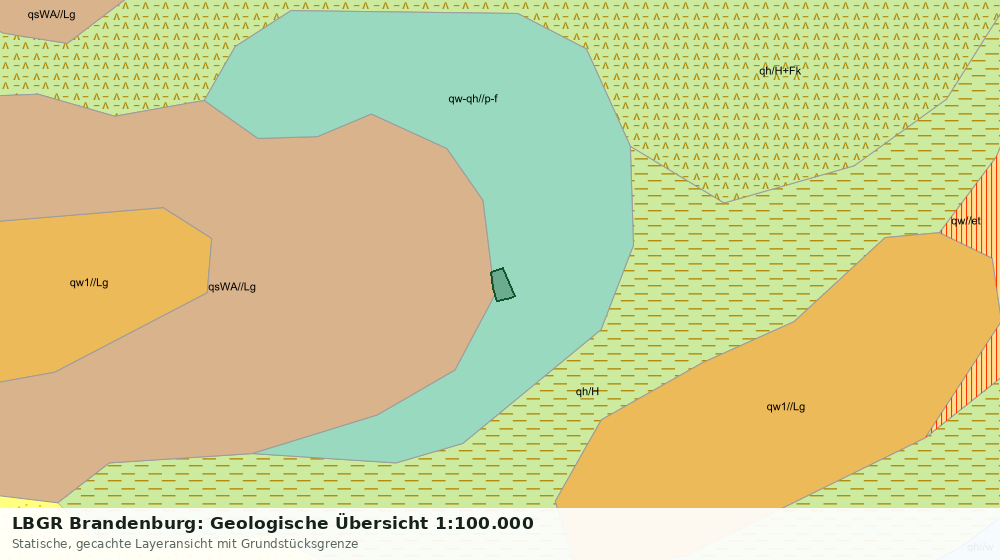 Statische Kartenansicht: LBGR Brandenburg: Geologische Übersicht 1:100.000