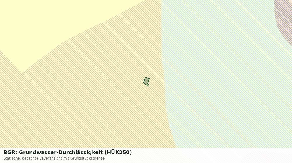 Statische Kartenansicht: BGR: Grundwasser-Durchlässigkeit (HÜK250)
