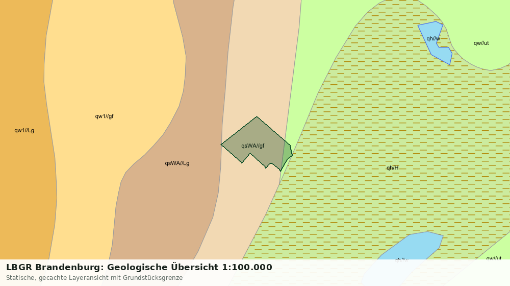 Statische Kartenansicht: LBGR Brandenburg: Geologische Übersicht 1:100.000