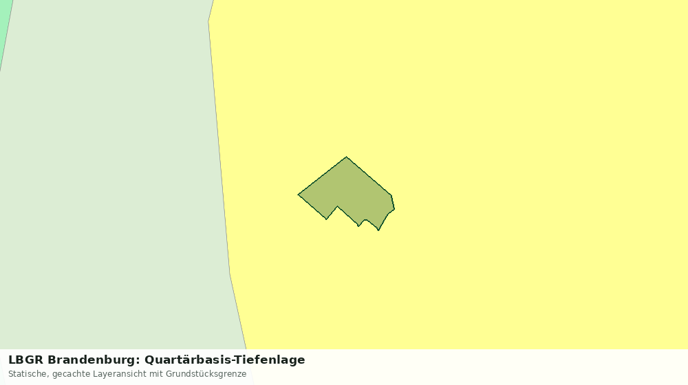 Statische Kartenansicht: LBGR Brandenburg: Quartärbasis-Tiefenlage