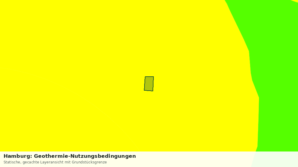 Statische Kartenansicht: Hamburg: Geothermie-Nutzungsbedingungen