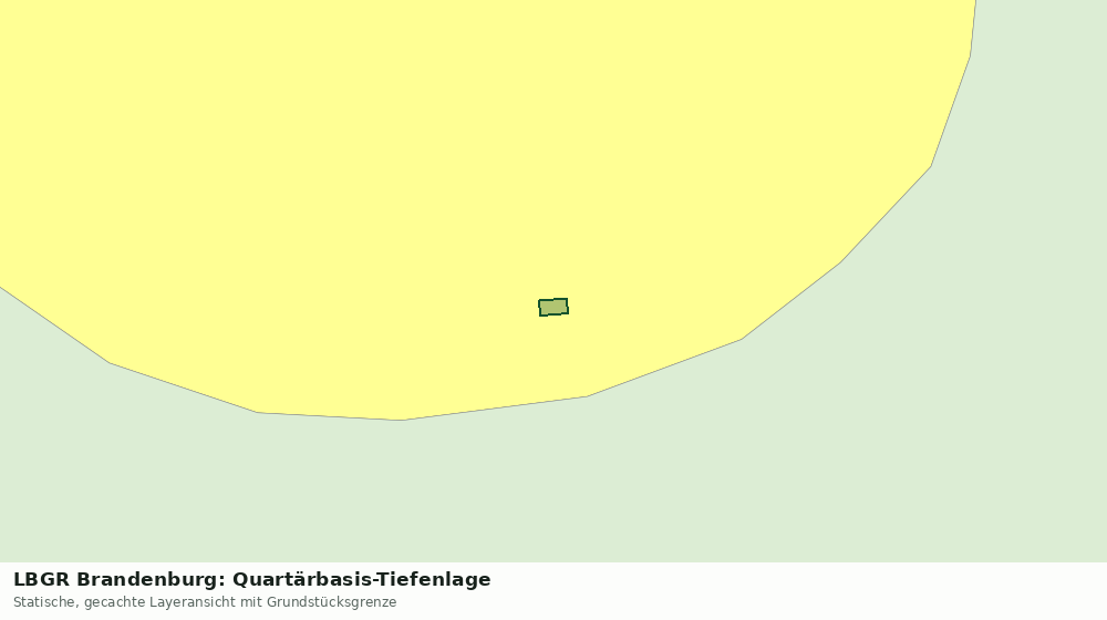 Statische Kartenansicht: LBGR Brandenburg: Quartärbasis-Tiefenlage