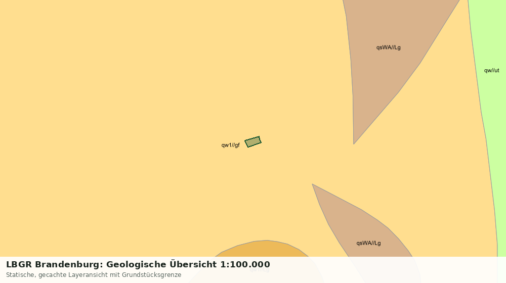 Statische Kartenansicht: LBGR Brandenburg: Geologische Übersicht 1:100.000