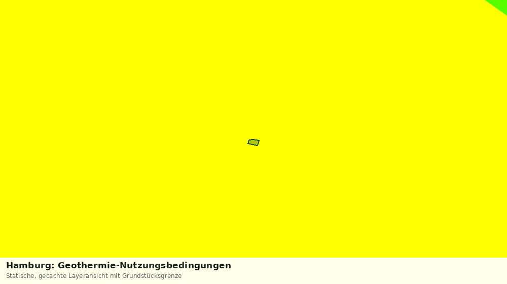Statische Kartenansicht: Hamburg: Geothermie-Nutzungsbedingungen